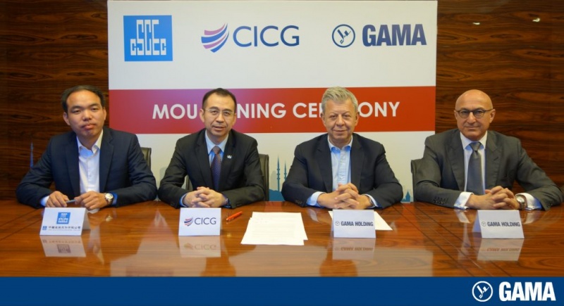 GAMA Holding, 3 Katlı İstanbul Tüneli  için Çinli CSCEC ve CICG   ile Mutabakat Zaptı imzaladı
