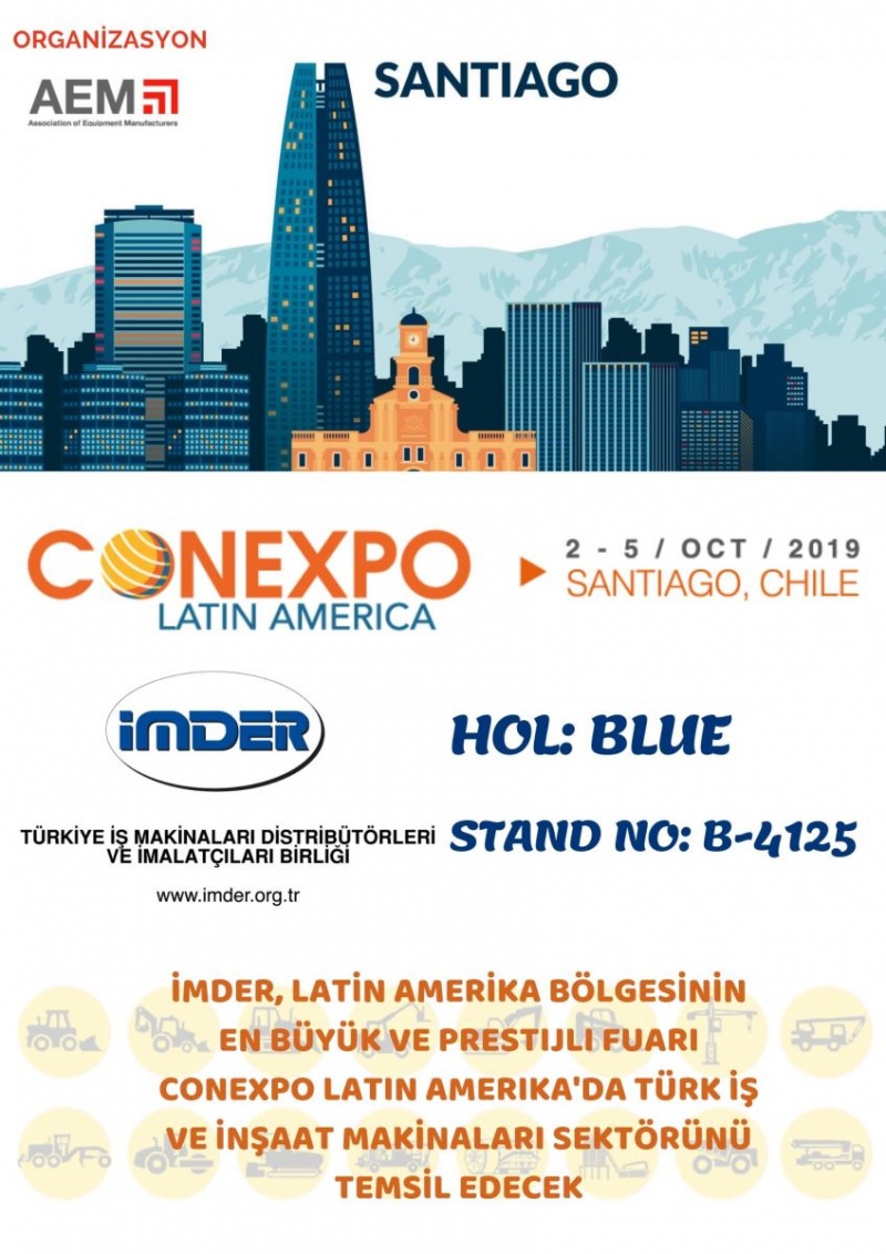  Conexpo Latin Amerika, 2-5 Ekim'de Şili’de Düzenlenecek