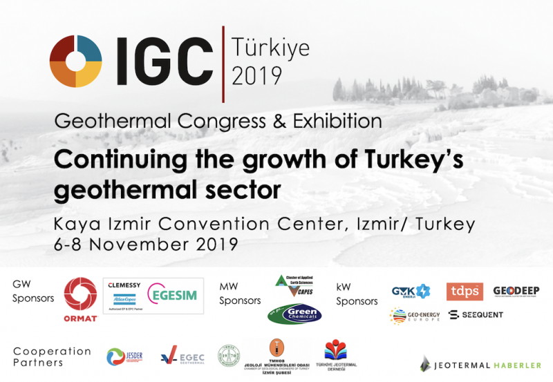 4. IGC Türkiye Jeotermal Kongresi ve Fuarı 6-8 Kasım'da İzmir'de Yapılacak