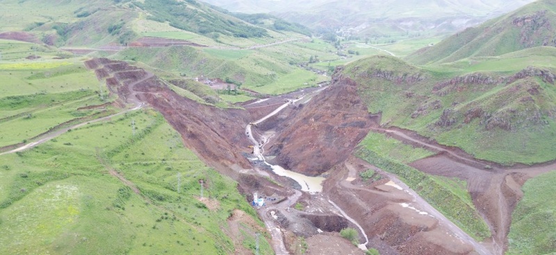 Erzurum Narman Şehitler Barajında Çalışmalar Aralıksız Devam Ediyor